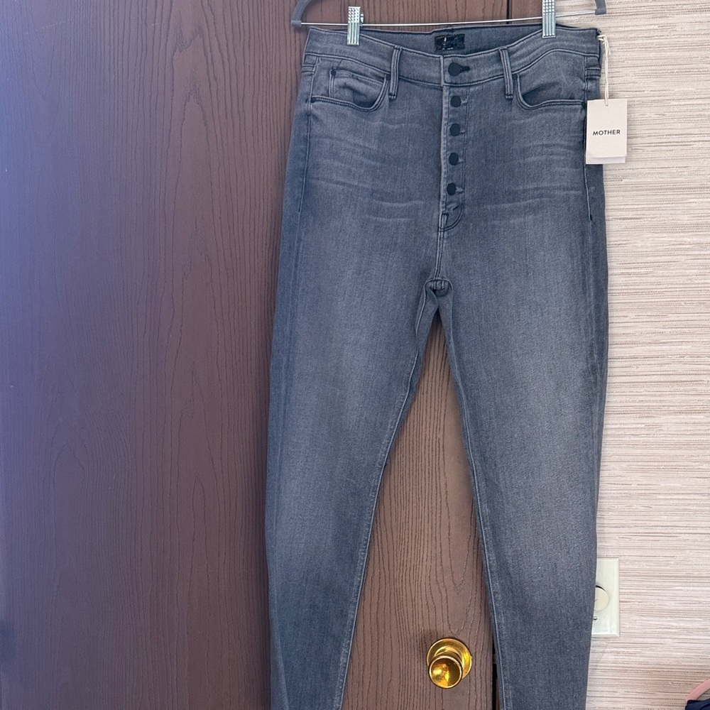 MOTHER Women's Pixie Dazzler Ankle Fray Jeans in color “Digging up Dirt)